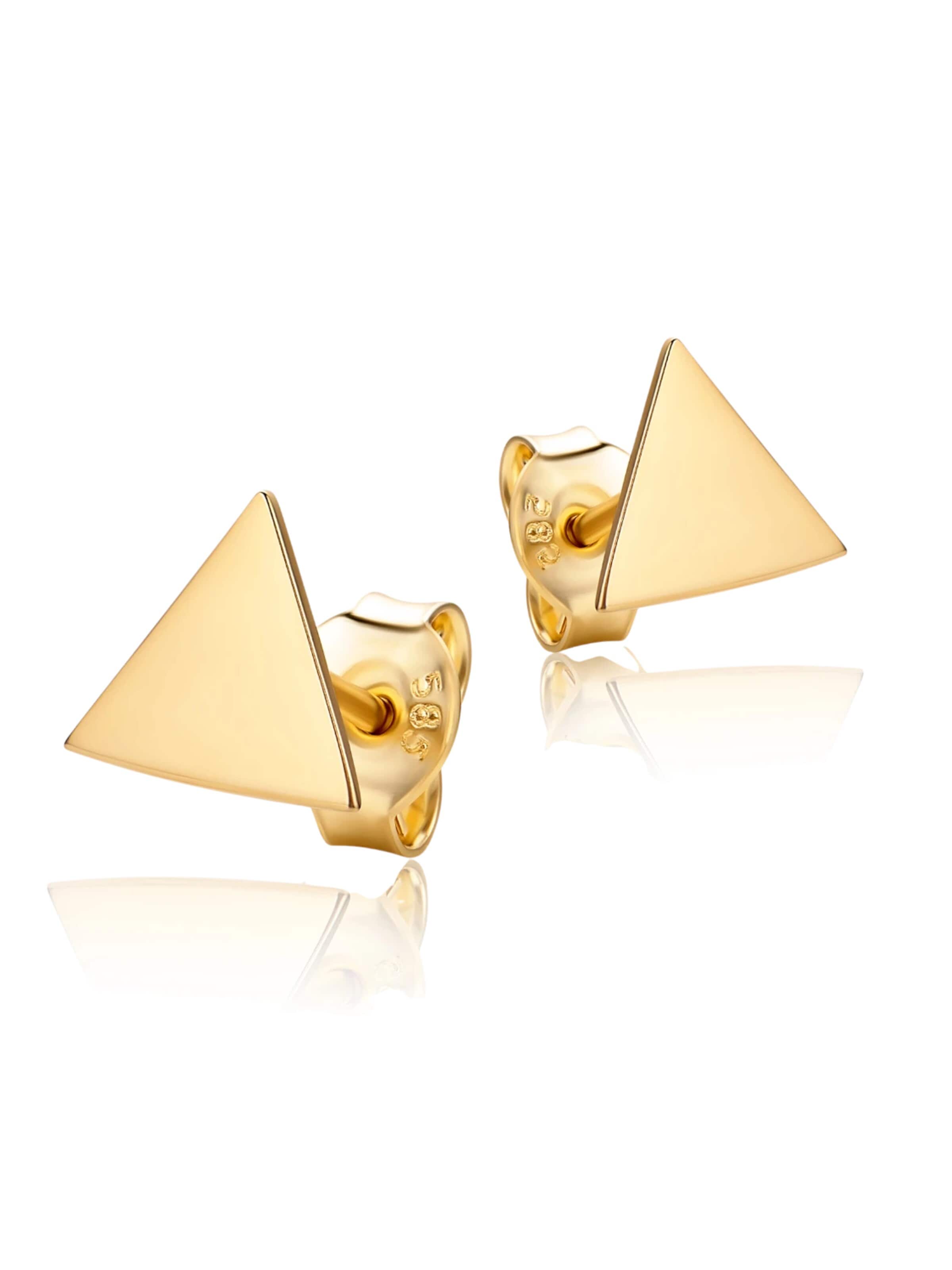 DIAMANT LETERNEL Náušnice 'Ohrringe aus 585 Gelbgold' - Zlatá: predná strana