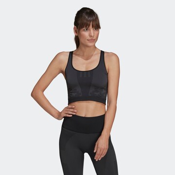 ADIDAS PERFORMANCE Sports Top 'Karlie Kloss' in Black: front