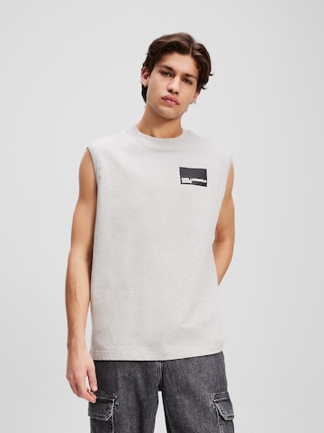 Débardeur ' TANKTOP MIT BOX-LOGO ' KARL LAGERFELD JEANS en gris : devant