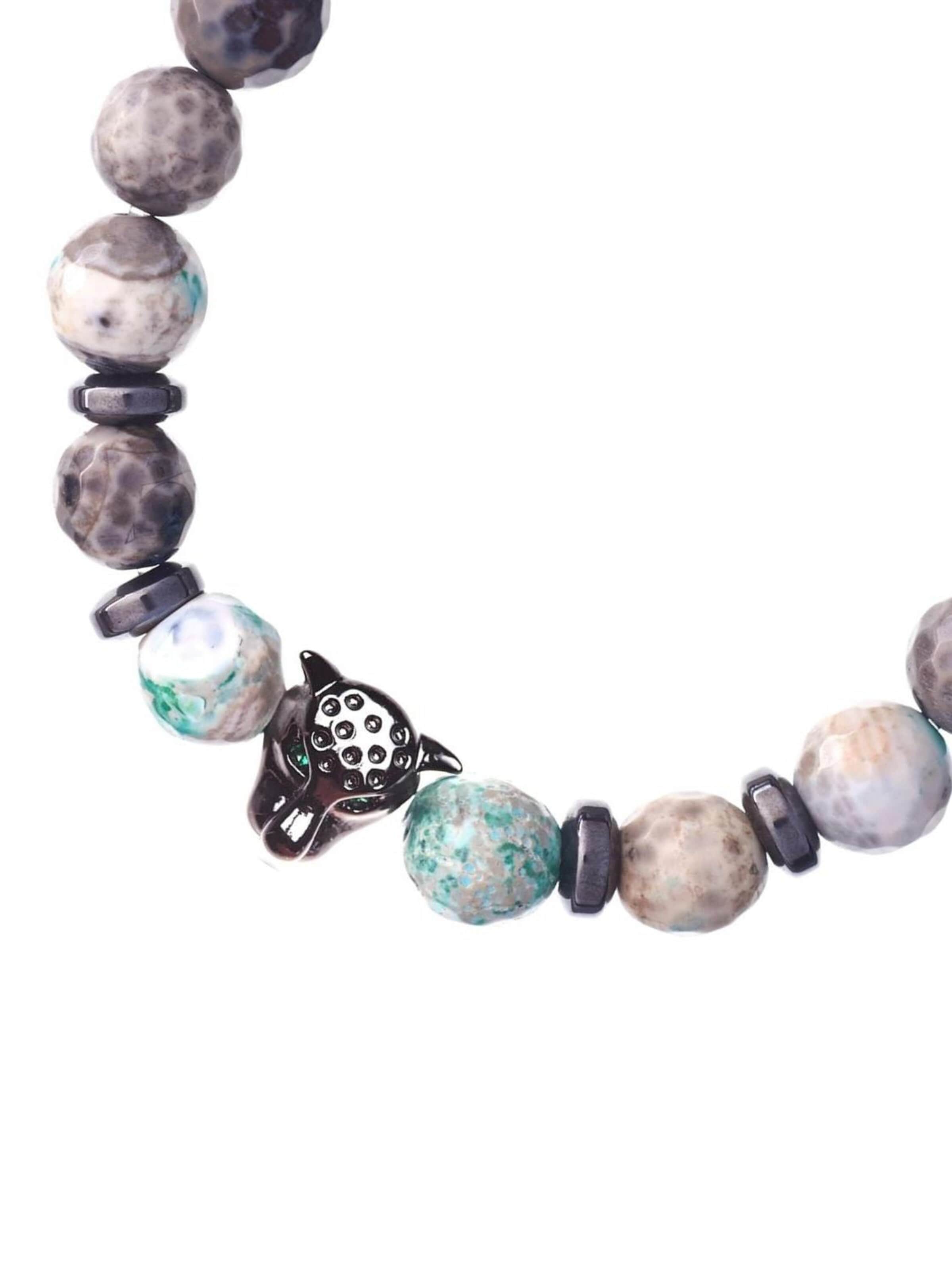 THE GEM STORIES JEWELRY Armband 'Jaguar' in Bruin