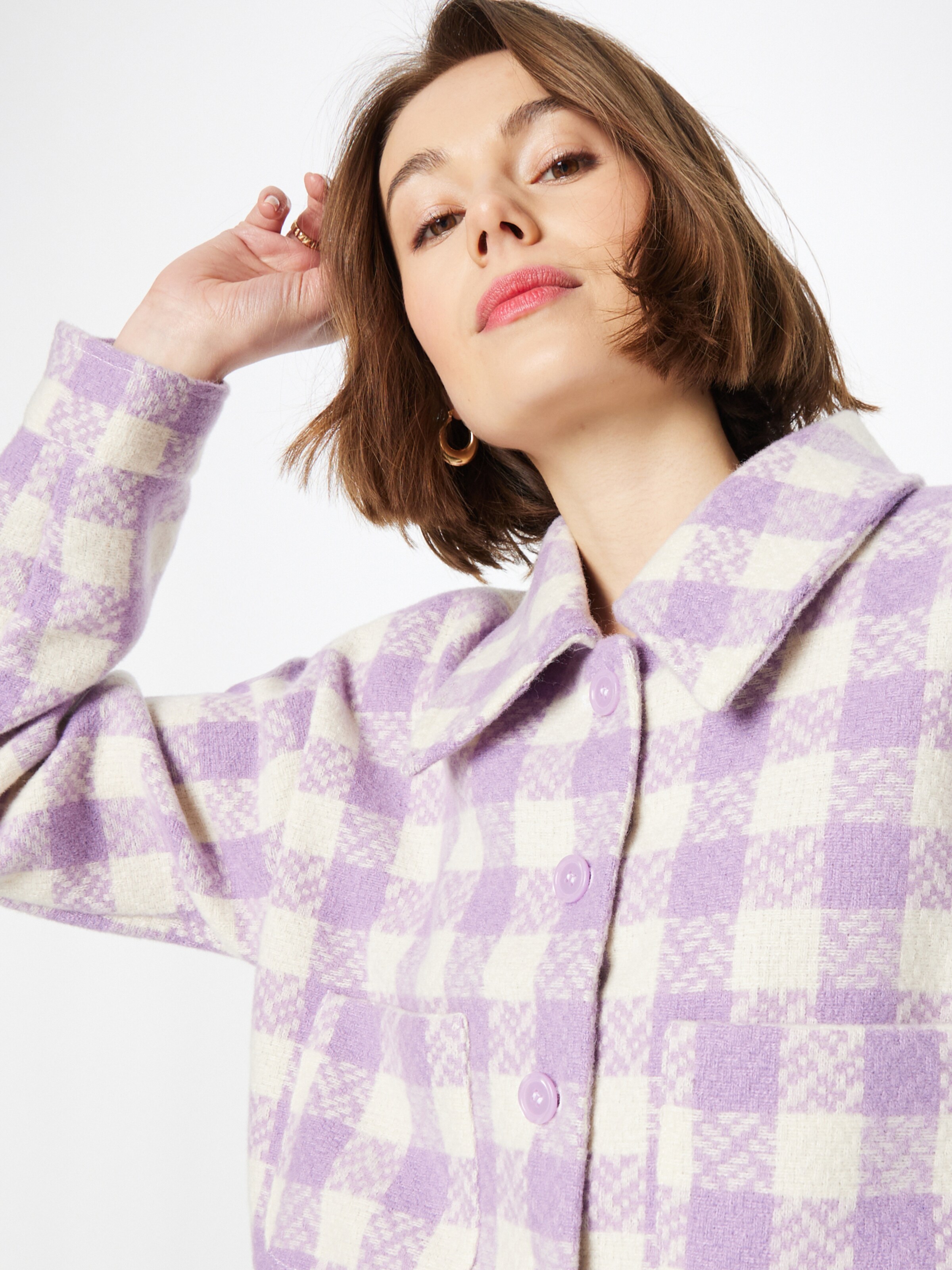 Frauen Jacken Monki Jacke 'Annalie' in Lila - PV00619 Frauen Jacken Monki Jacke 'Annalie' in Lila - PV00619