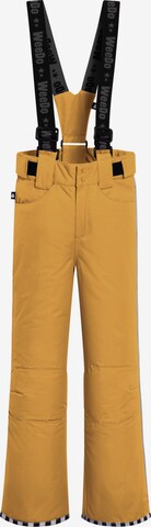 WeeDo Regular Athletic Pants 'Liodo Löwe' in Yellow: front