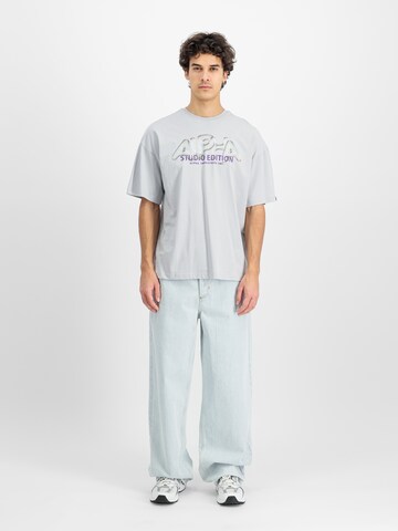 T-Shirt 'Studio Edition' ALPHA INDUSTRIES en gris