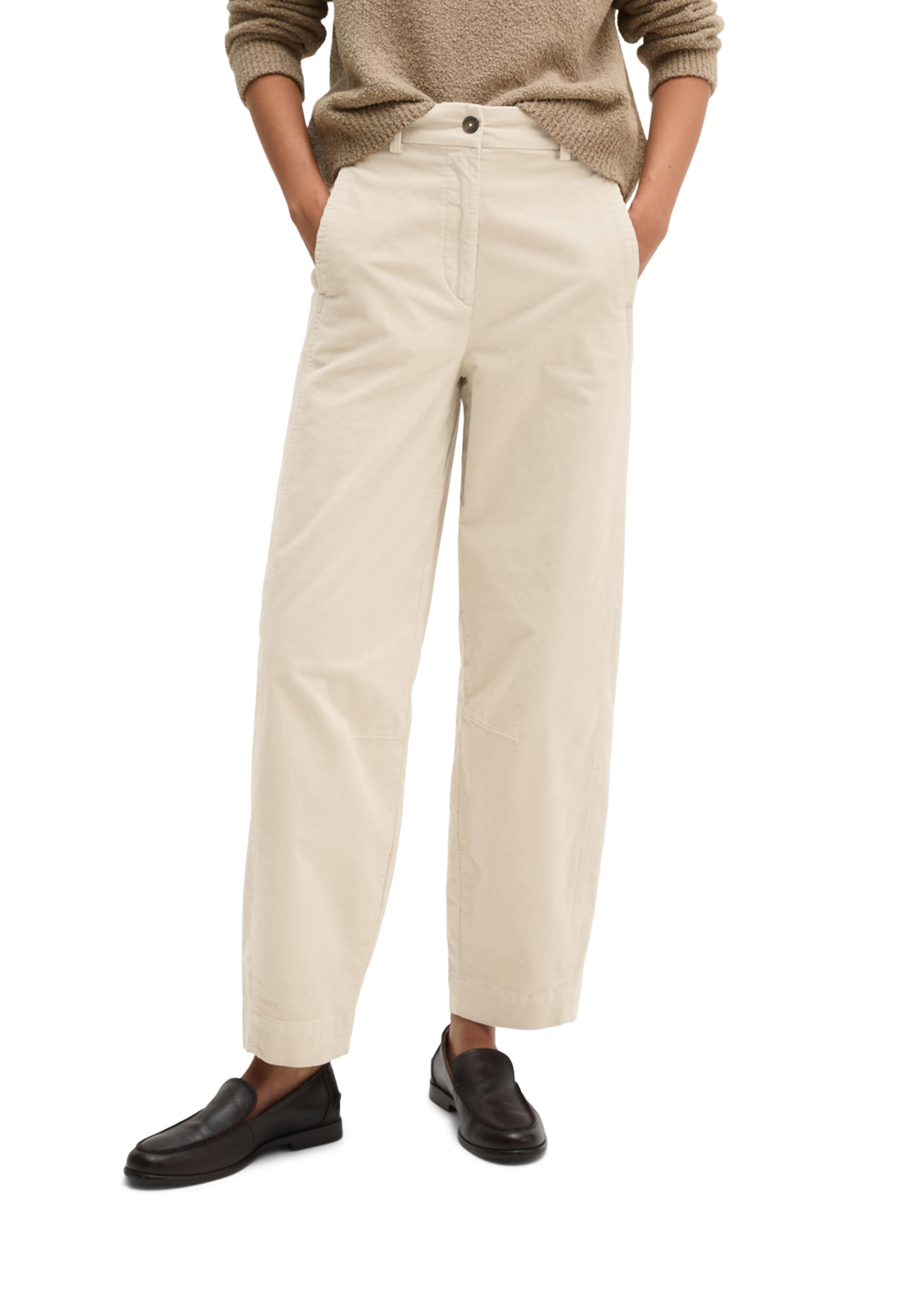 Marc O'Polo Loose fit Pants in Beige: front