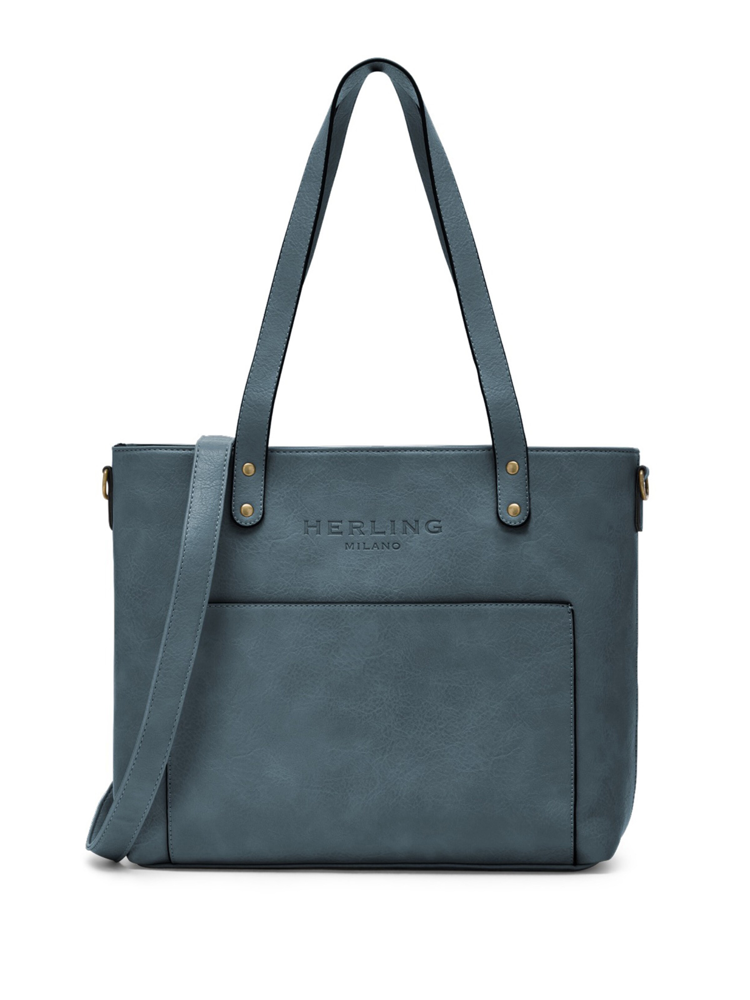 Herling Shopper 'Mauer'‌ in Blau: Vorderseite