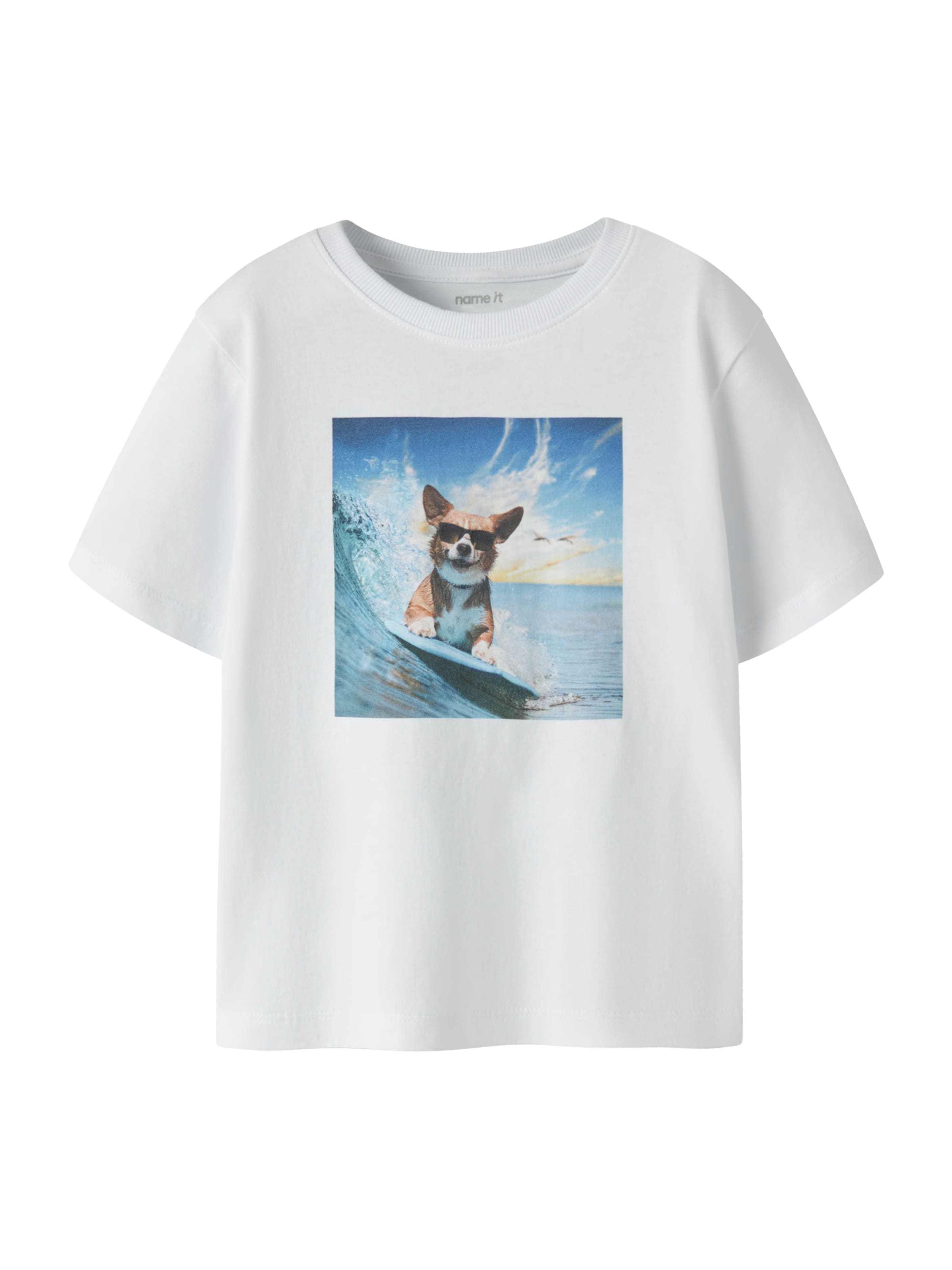 NAME IT Shirts 'NMMVOTO' i hvid: forside