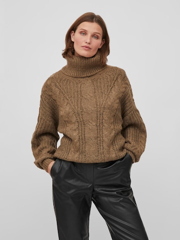 VILA Oversize pulóver 'TRIPS' - barna: elől