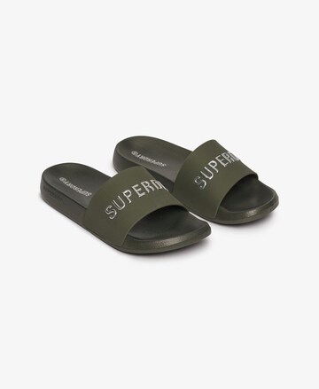 Claquettes / Tongs Superdry en vert