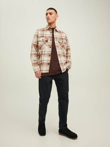 JACK & JONES Between-Season Jacket 'Mark' in Brown