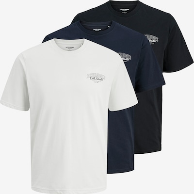JACK & JONES Majica 'JJMAKOTO' u mornarsko plava / crna / bijela, Pregled proizvoda