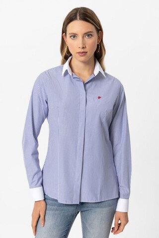 Camicia da donna 'OLIVIA' di DENIM CULTURE in blu: frontale