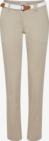 Oxmo Slimfit Chinohose 'Chakira' in Beige: predná strana