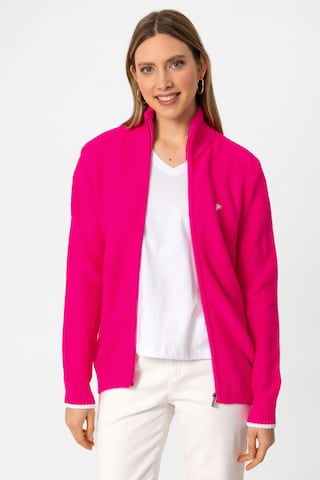 DENIM CULTURE Gebreid vest 'Aileen' in Roze