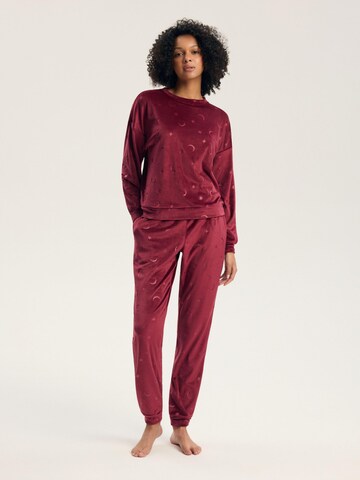 Henderson Pyjama 'Gilly' in Rot: Vorderseite