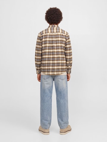 Jack & Jones Junior Regular fit Overhemd in Bruin
