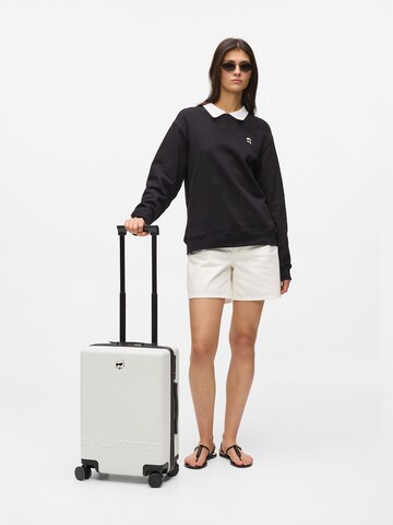 Karl LagerfeldKovčeg na kotače 'Ikon Choupette' - bijela boja: prednji dio