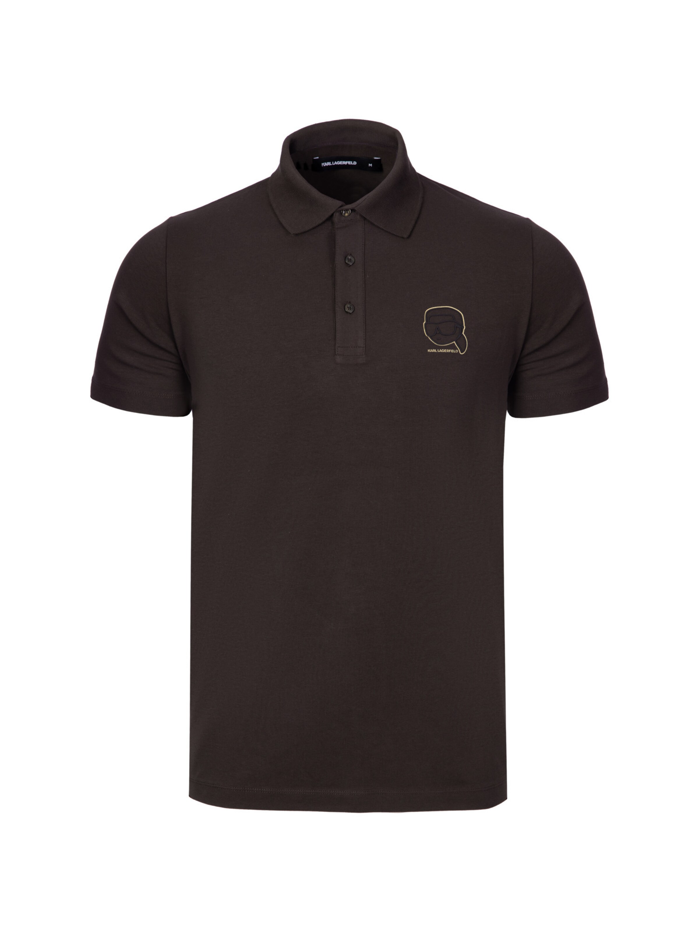 Karl Lagerfeld Camisa em bege / castanho escuro, Vista do artigo