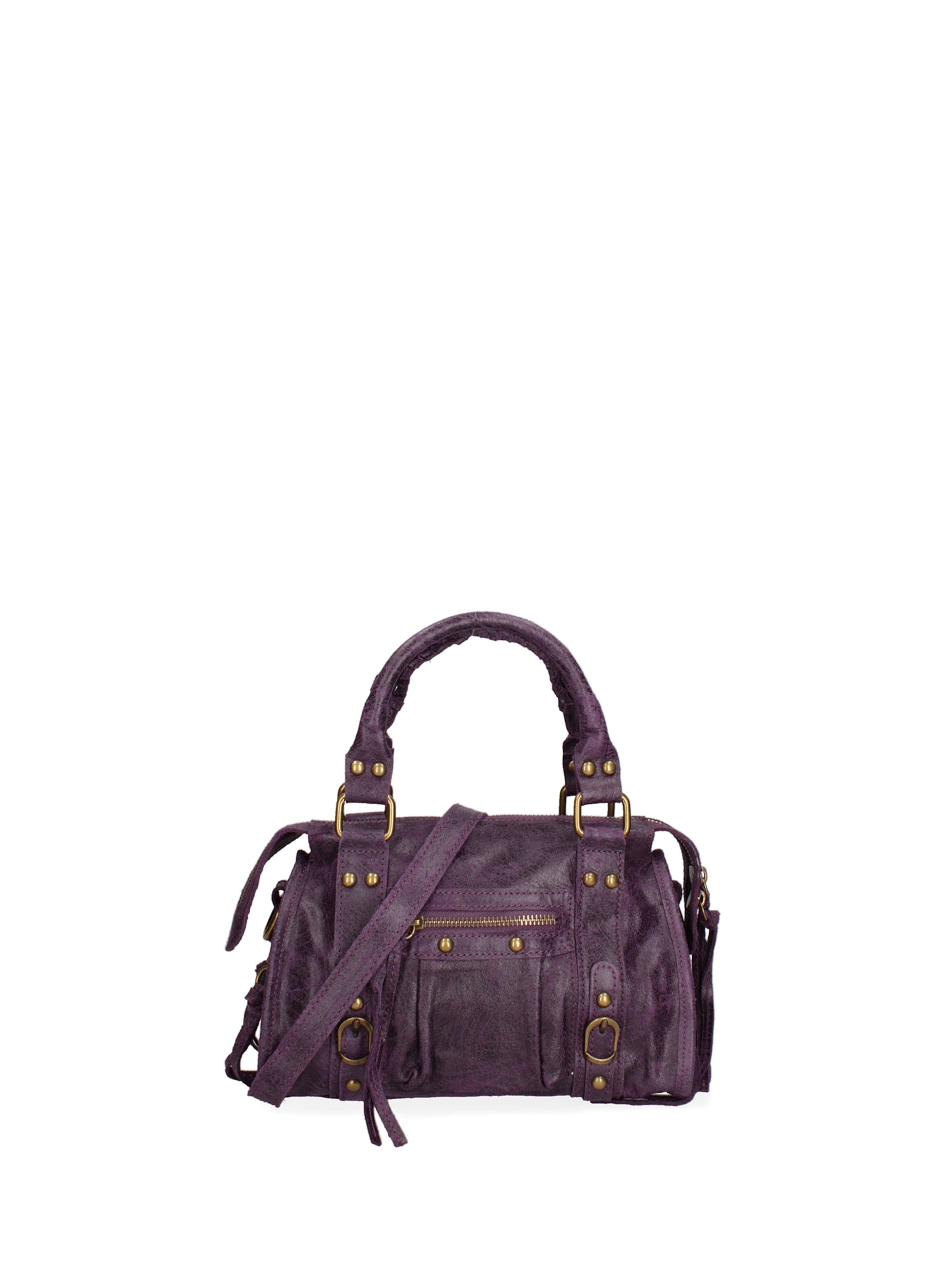 Sac bandoulière Gave Lux en violet : devant