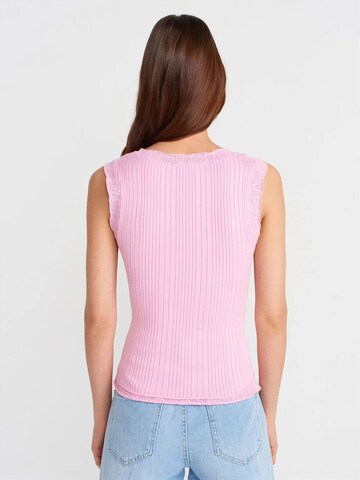Dilvin Knitted top in Pink