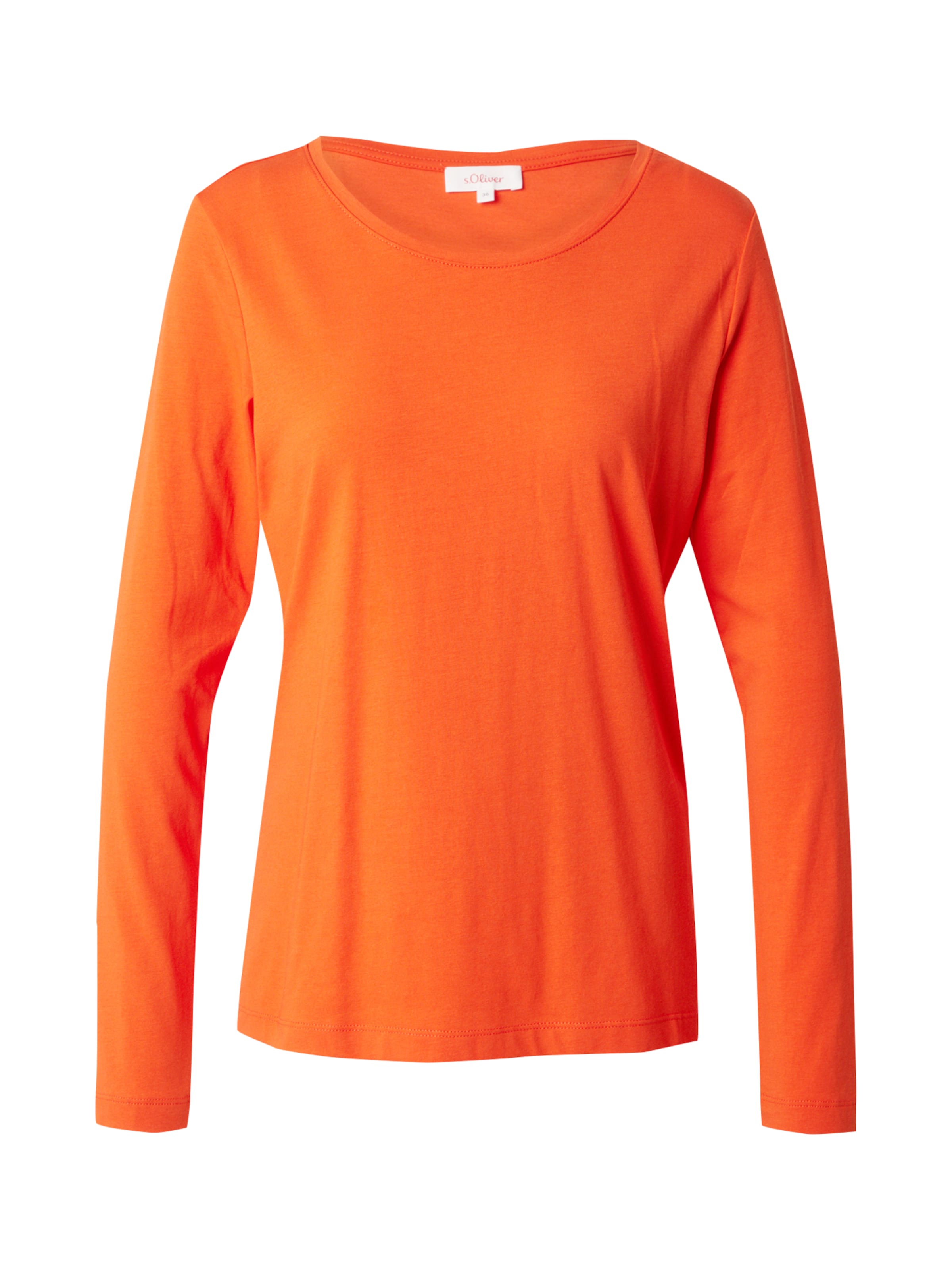S.Oliver Damen Langarm T-Shirt Slim Fit – Allover Print, Rundhals, Größe 36