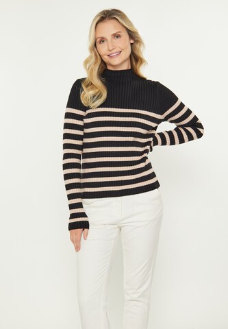 Pull-over 'Classic' usha BLUE LABEL en noir : devant