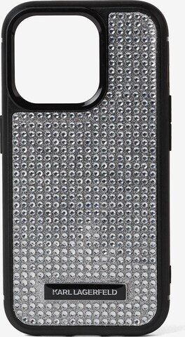 Karl Lagerfeld Smartphonehoesje ' iPhone 15 Pro' in Zilver: voorkant