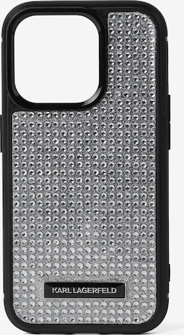Karl Lagerfeld Smarttelefonetui ' iPhone 15 Pro' i sølv: forside