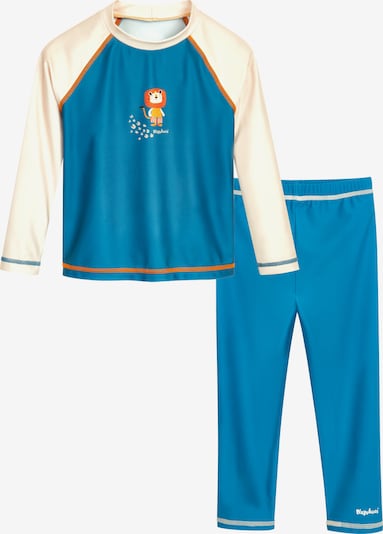 PLAYSHOES UV-suoja koossa 62-68 värissä vaaleabeige / petrooli / tummanoranssi, Tuotenäkymä