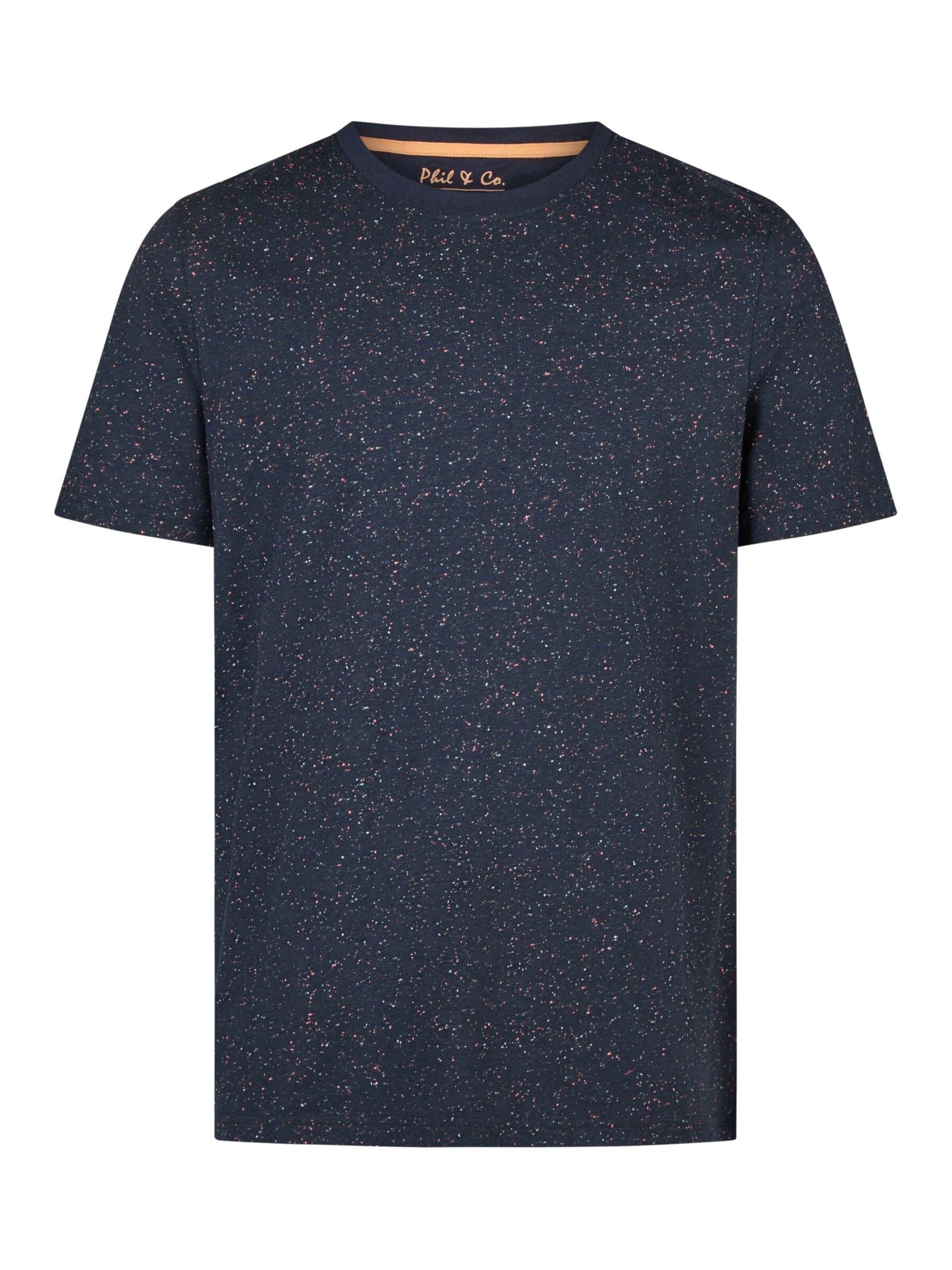 Phil & Co. Berlin Pyjama kort 'Phil & Co. Berlin Men's Shorty Set – Cotton Pyjamas with Fashionable Print & Colour Gradient, Spring/Summer, S–XXL' in Blauw