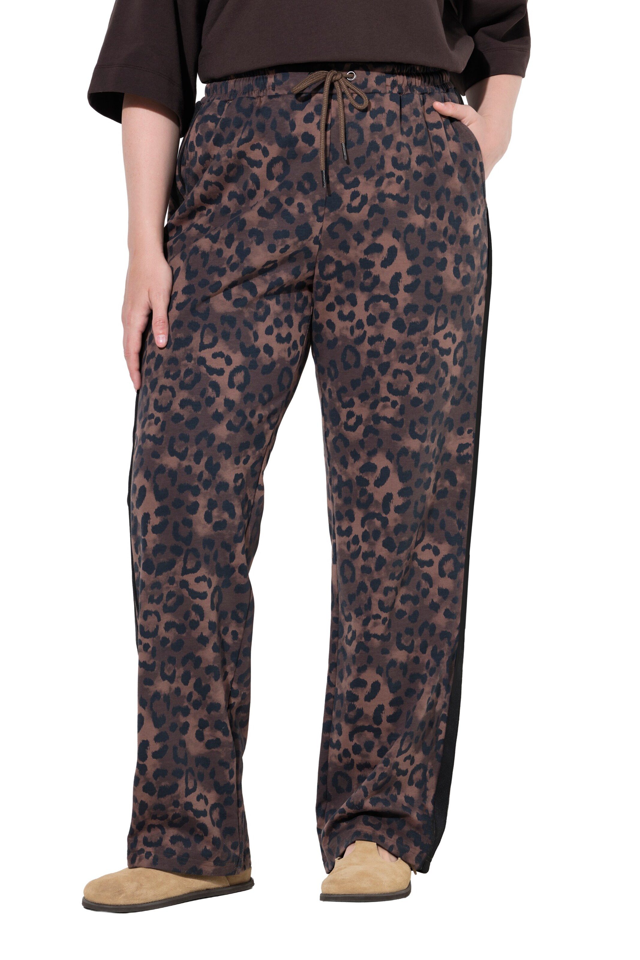 Ulla Popken Regular Hose in Braun: Vorderseite