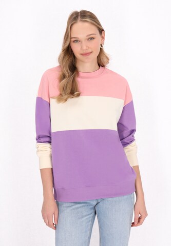 Sweat-shirt 'Back To School' MYMO en beige : devant