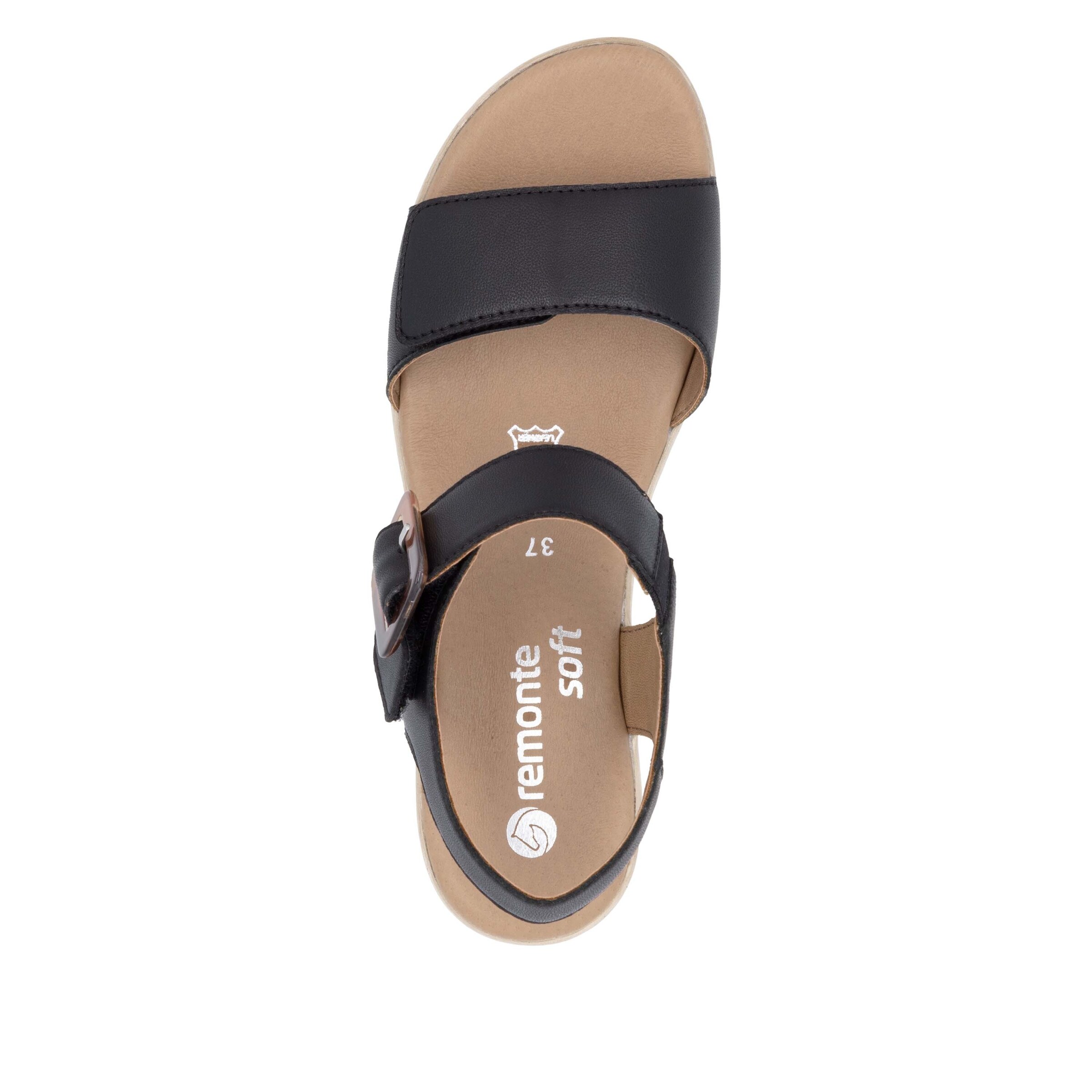 REMONTE Strap Sandals in Black
