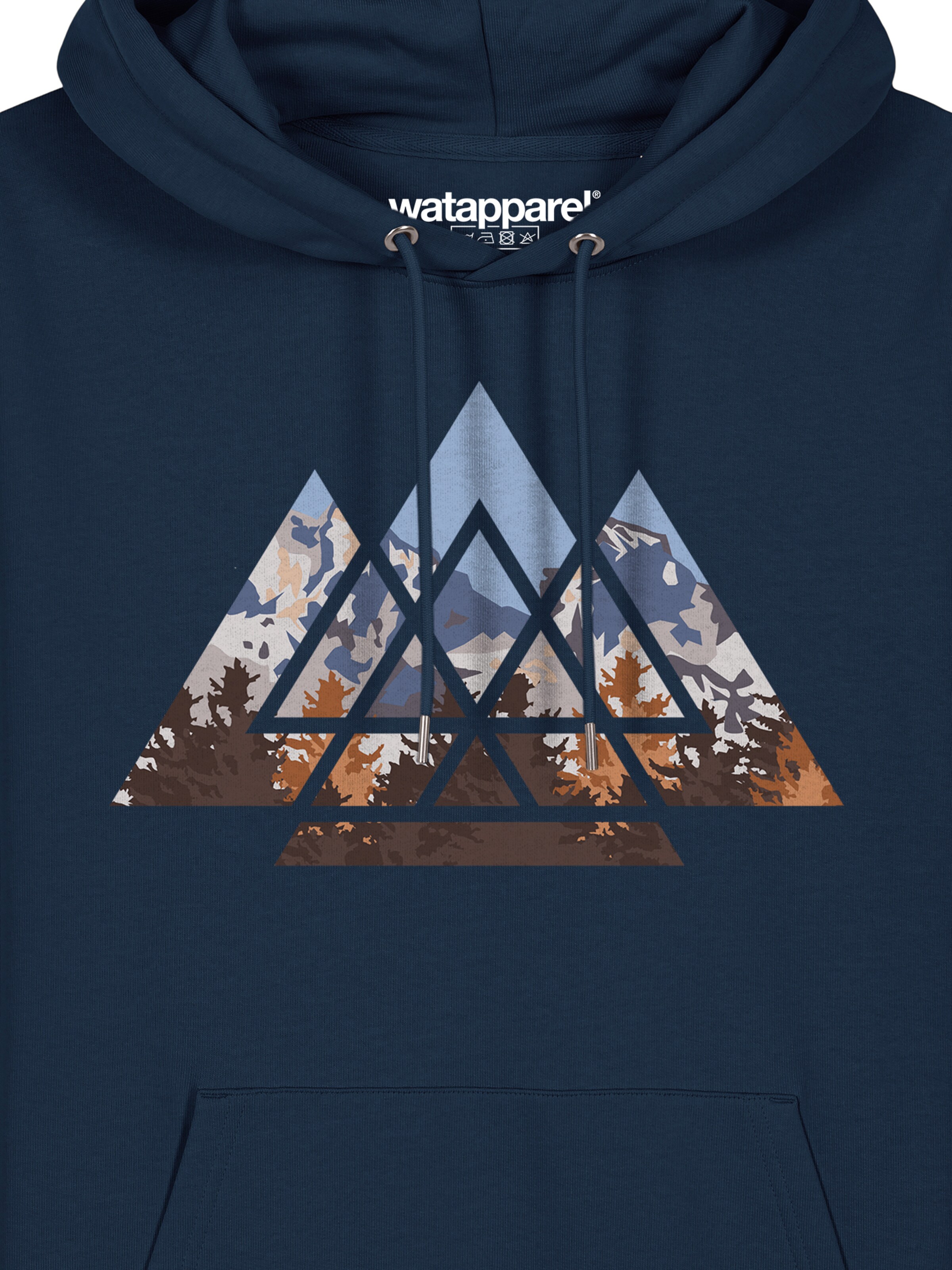 Sweat-shirt 'Geometric Landscape' Watapparel en bleu