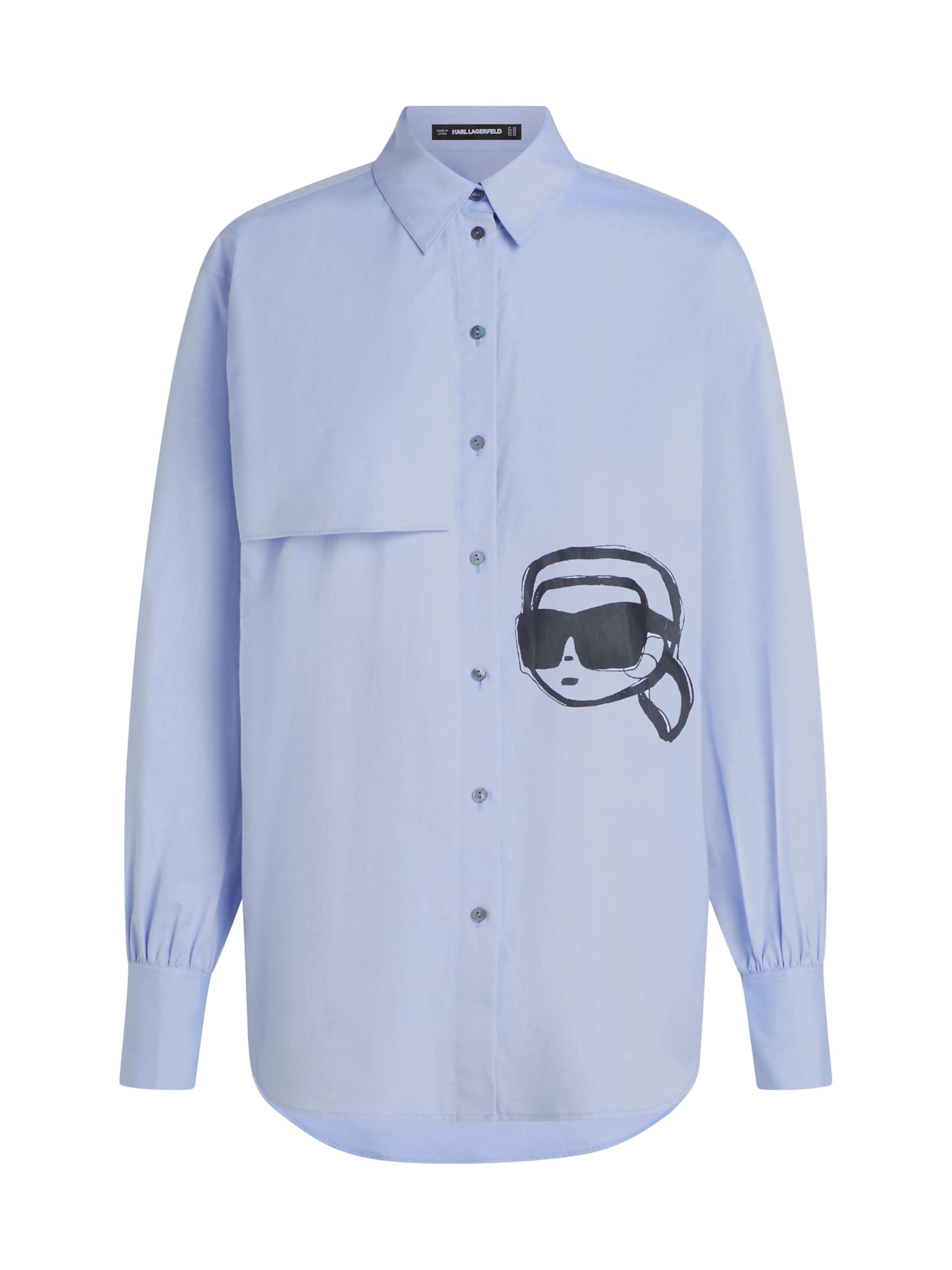 Karl Lagerfeld - Blusa en azul: frente