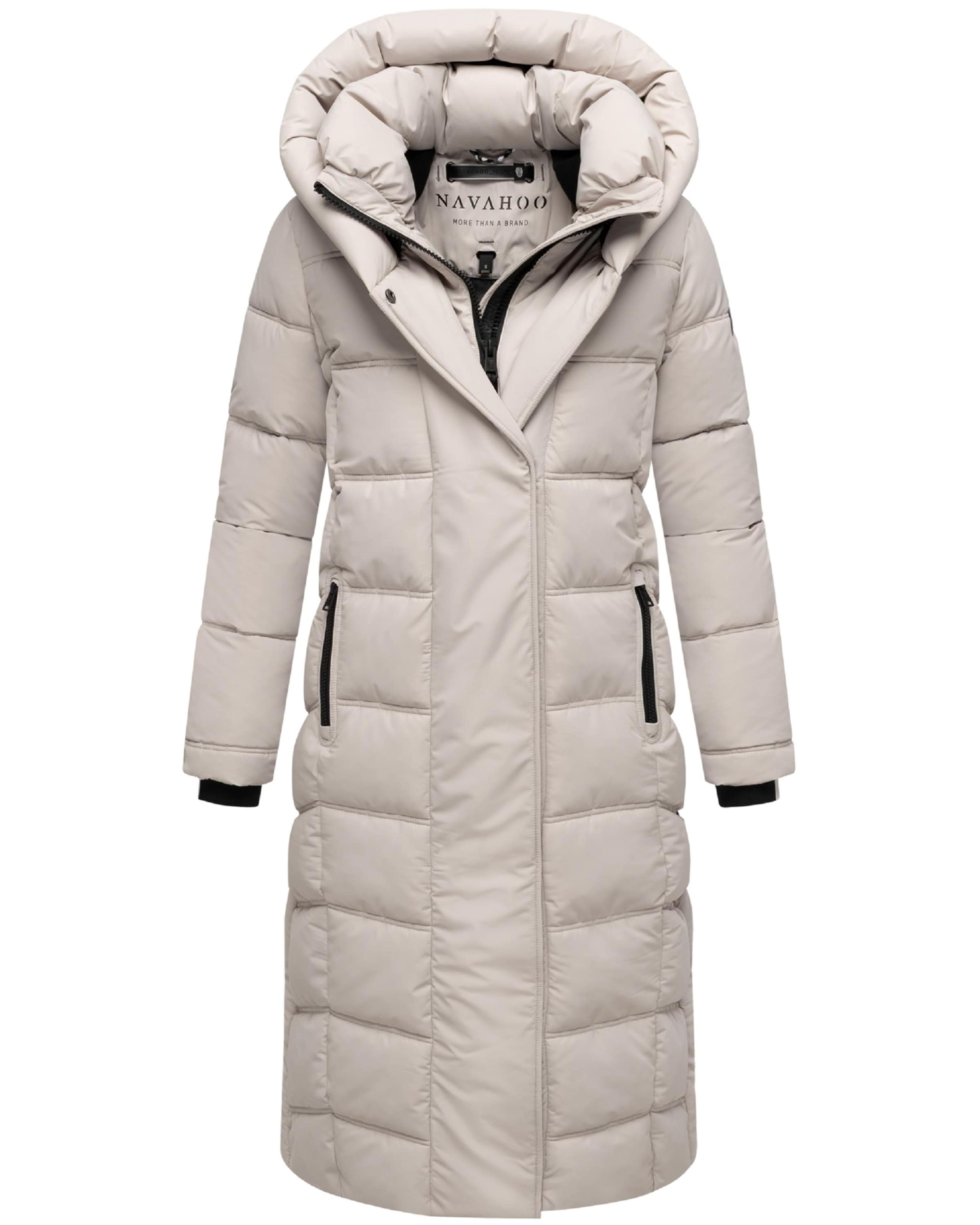 NAVAHOO Winter coat 'Engelsfeder XIV' in Beige