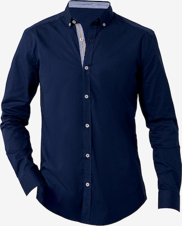 Felix Hardy Button Up Shirt in Blue: front