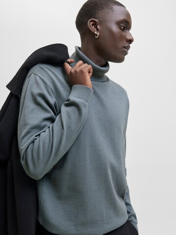 JACK & JONES Свитер 'JJEBASIC' в Синий