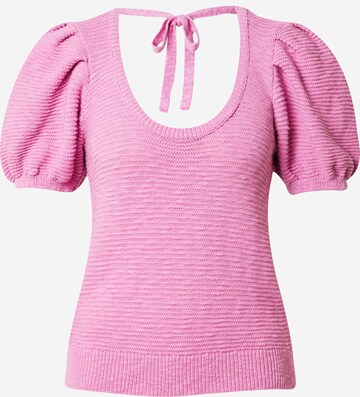 Pull-over Oasis en rose : devant