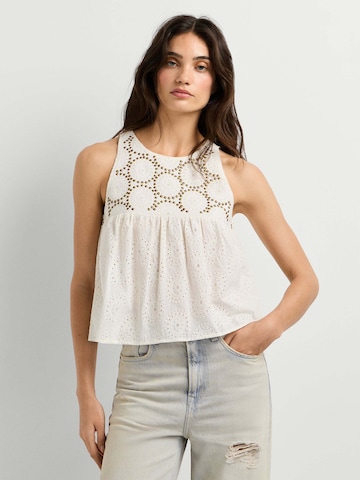 Pepe Jeans Blouse ' FELSY ' in Wit: voorkant