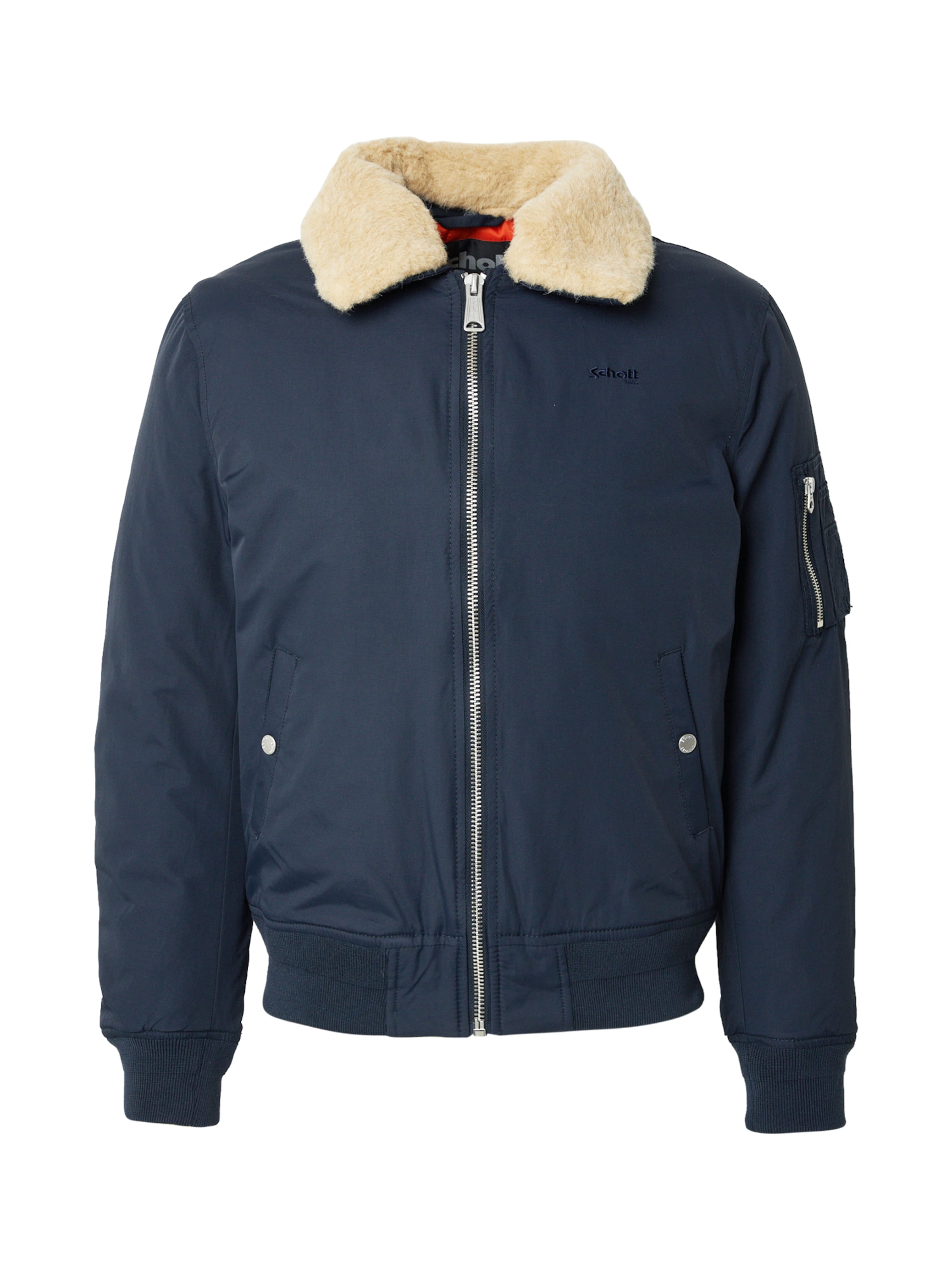 Schott NYC Φθινοπωρινό και ανοιξιάτικο μπουφάν 'AIRKRAFT2' σε μπλε: μπροστά