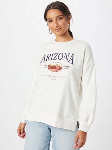 Nasty Gal - Sweatshirt em bege: frente