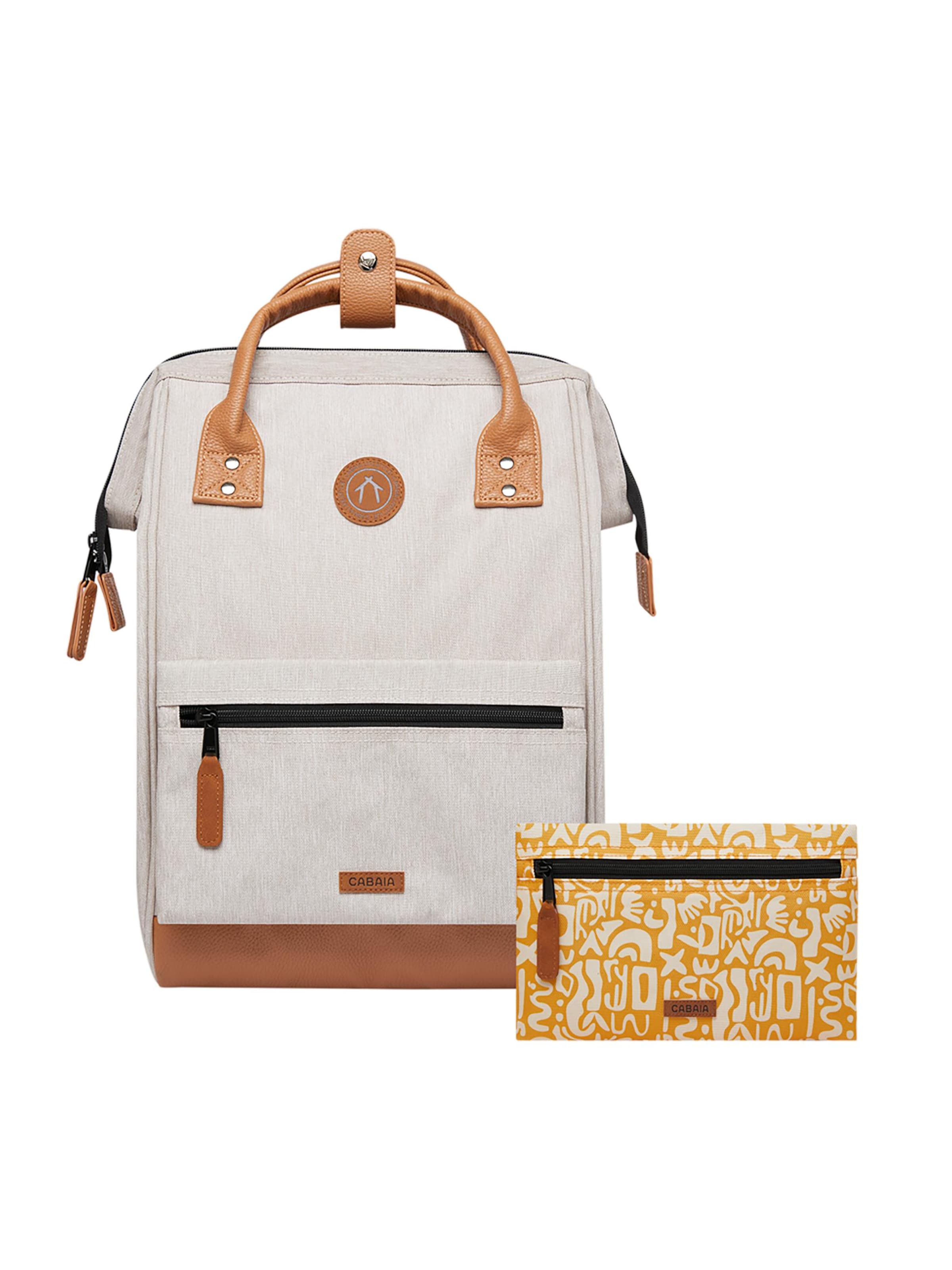 Cabaia Backpack 'Adventurer' in Beige: front