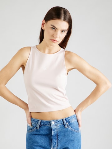 Calvin Klein Jeans Top 'ARCHIVAL MILANO' in Roze: voorkant