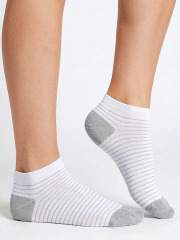 footstar Ankle Socks 'Ringel' in Grey