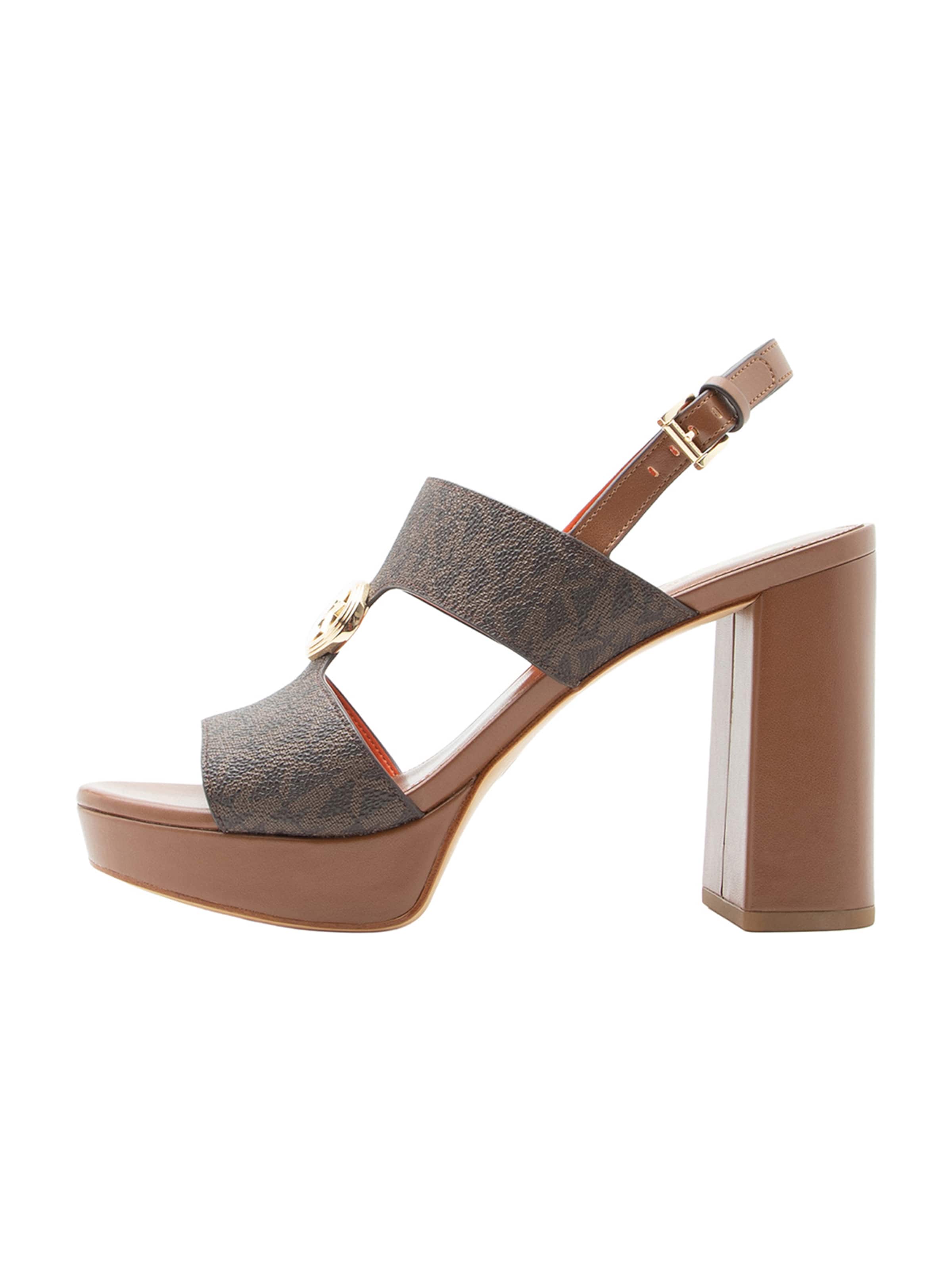 MICHAEL Michael Kors Sandály 'ERIN' – hnědá: přední strana