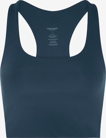 Girlfriend Collective Sportovní podprsenka ' Paloma ' – modrá: přední strana