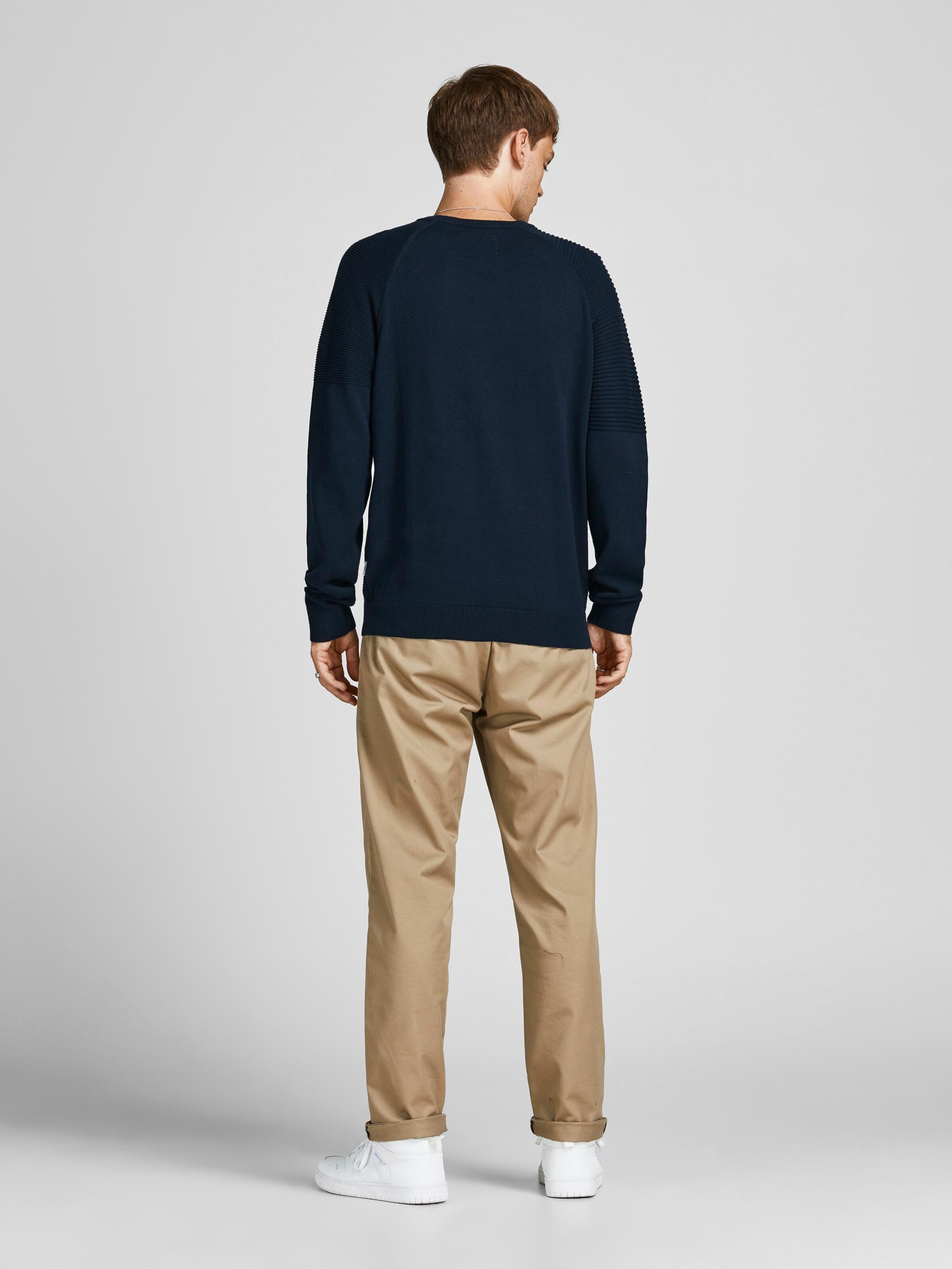 Männer Pullover & Strick JACK & JONES Pullover 'Seth' in Nachtblau - PM45938 Männer Pullover & Strick JACK & JONES Pullover 'Seth' in Nachtblau - PM45938
