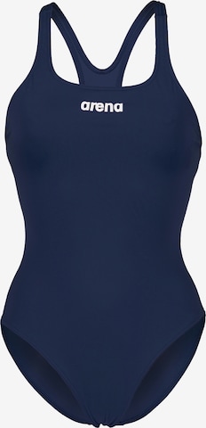 ARENA Bustier Badpak 'Team Pro' in Blauw: voorkant