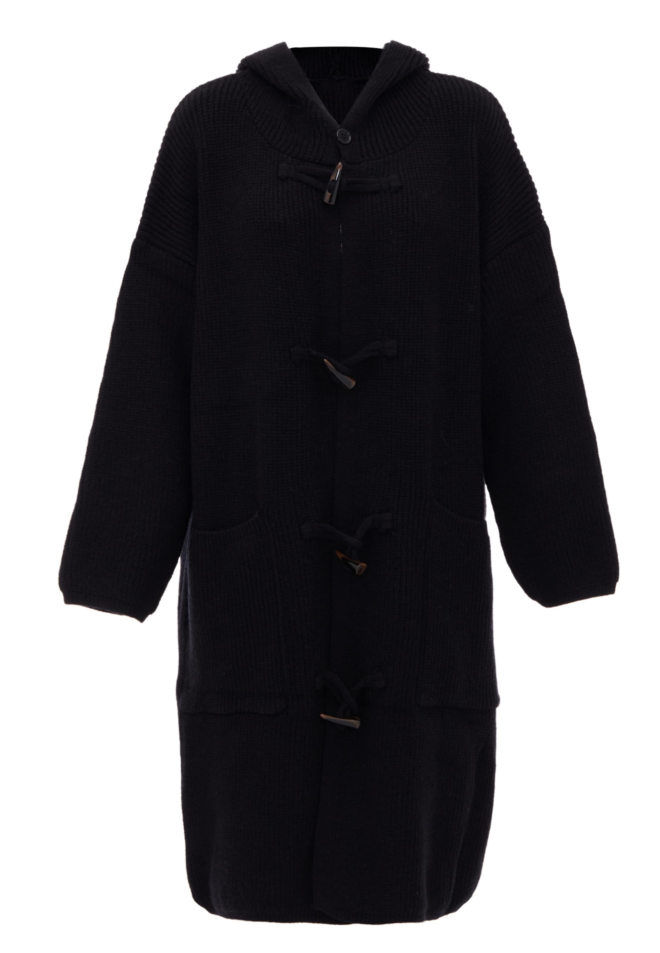 RISA - Casaco de malha em preto: frente