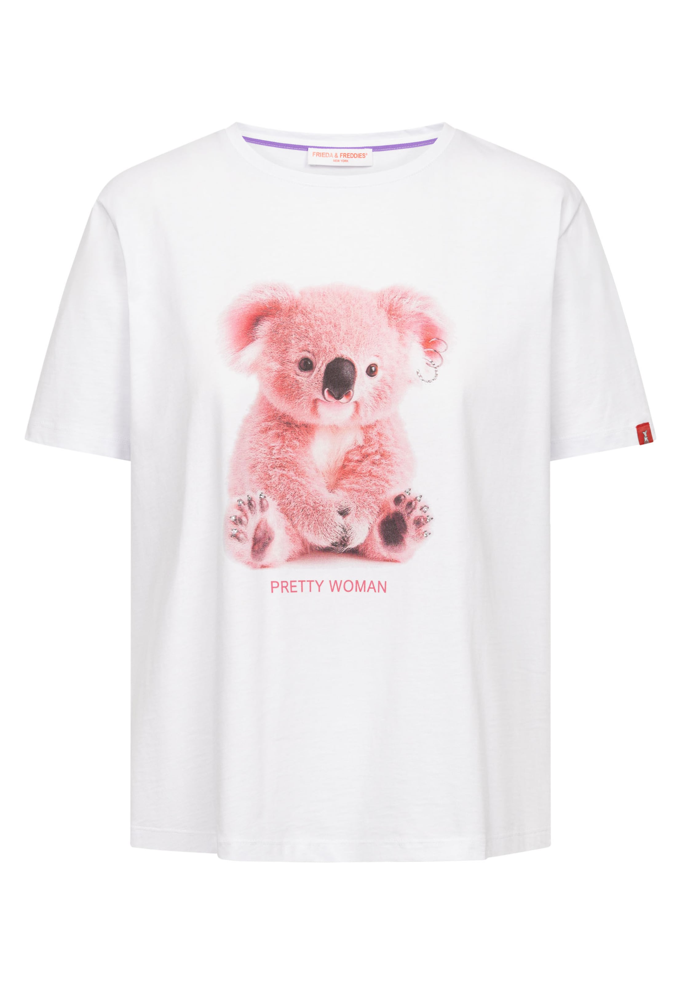 Frieda & Freddies NY Print-Shirt in Weiß: Vorderseite